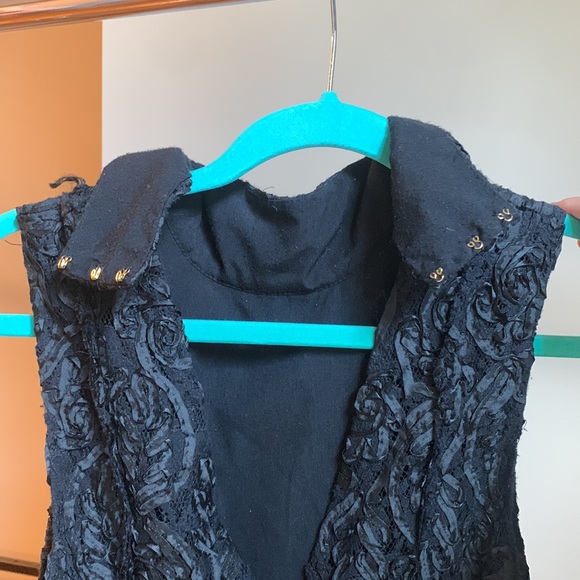 Free people black dress with zipper - Picture 3 of 6